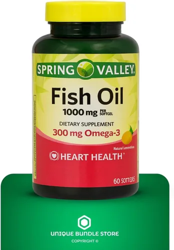 Miniatura 5 de Aceite de pescado Omega 3 de 1000 mg – 60 cápsulas blandas, suplementos de omega-3 para mujeres y hombres, aceite de pescado, ácido graso de aceite