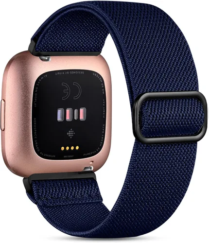 Miniatura 8 de Witzon Compatible con Fitbit Versa/Versa Lite/Versa 2 bandas para mujeres y hombres, correa elástica ajustable de repuesto para reloj inteligente
