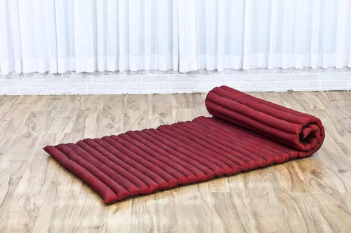 Miniatura 7 de Leewadee - Colchón de suelo plegable - Futón japonés enrollable - Alfombra de tatami de tres pliegues - Cama de piso para huéspedes - Colchón