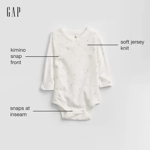 Miniatura 2 de GAP Body kimono unisex de manga larga para bebé