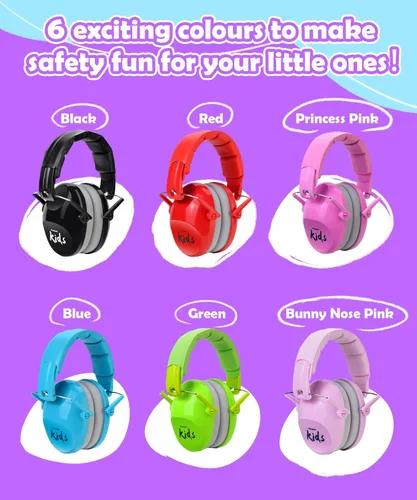 Miniatura 9 de PROHEAR 032 2.0 Auriculares con cancelación de ruido para niños, reducción de ruido de 25 dB, orejeras sensoriales ajustables de protección de oídos