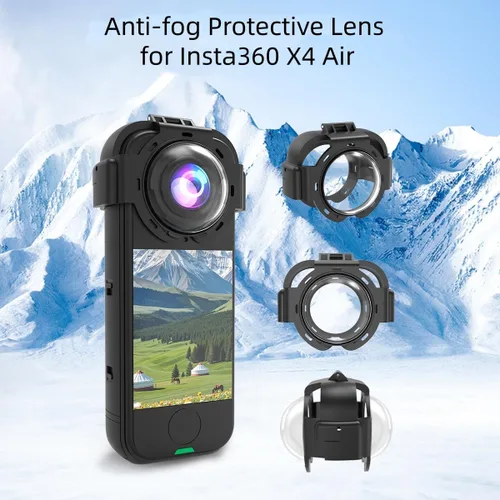 Miniatura 3 de Protector de lente para Insta360 X4 Air, protector de lente de vidrio óptico a presión para Insta 360 X4 Air extraíble, antivaho y antiarañazos