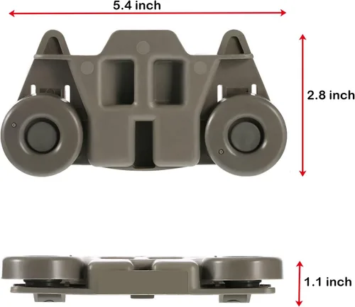Miniatura 2 de YMDparts Paquete de 2 ruedas negras para lavavajillas para Whirlpool, KitchenAid, Maytag, Kenmore - W10195416, W10195416V, AP5983730, W10105417