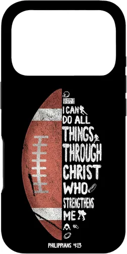 Miniatura 29 de iPhone 13 I can do all things through Christ Philippians 4:13 - Funda de fútbol
