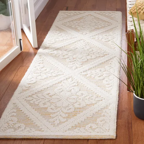 Miniatura 23 de SAFAVIEH Vermont Collection - Alfombra decorativa de 2 pies 3 pulgadas x 4 pies, color marfil, lana hecha a mano, ideal para zonas de alto tráfico