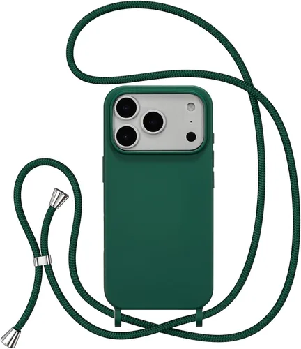 Miniatura 25 de ZTOFERA Funda Crossbody para iPhone 15 Pro con Correa de Cordón Ajustable, Funda Suave de Silicona Líquida para iPhone 15 Pro 6.1 pulgadas - Rosa