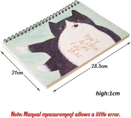 Miniatura 2 de Marti Vanci - Paquete de 2 cuadernos de bocetos de tapa dura de 8.5 x 11 pulgadas, bloc de dibujo con espiral, sin ácidos, para artistas, bocetos