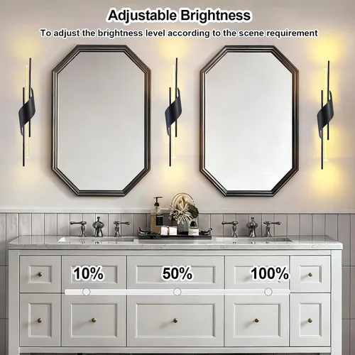 Miniatura 4 de camuucci Battery Operated Wall Sconces Set of Two,Modern Wireless Wall Lights,LED Rechargeable 20000mAh Not Hardwired Remote Control Dimmable Wall