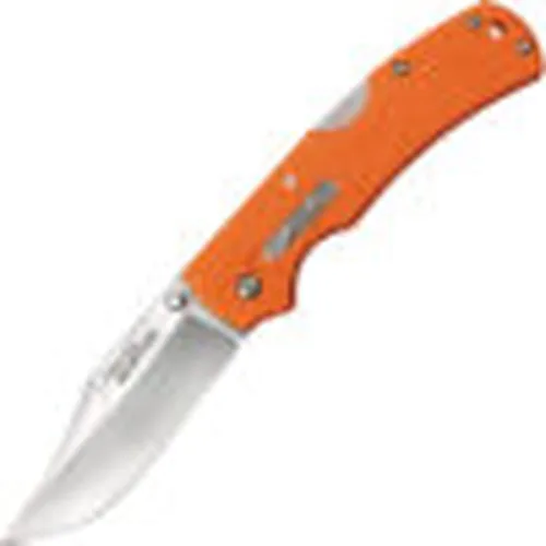 Miniatura 3 de Cold Steel Cuchillo plegable Double Safe Hunter (naranja) 8-3/8 pulgadas en total con hoja de 3.5 pulgadas, 0.118 in de grosor, mango GFN de 4-7/8