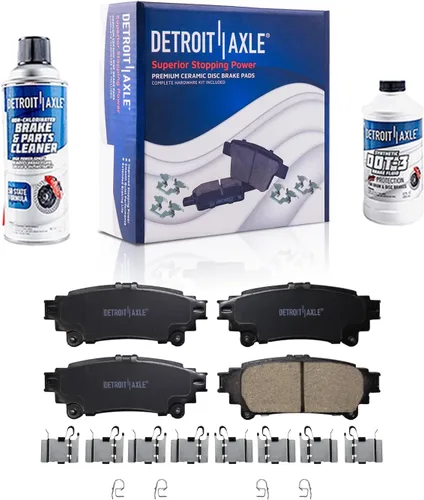 Miniatura 149 de Detroit Axle - Pastillas de Freno Delantero Izquierdo Reemplazo de Pinza de Disco para Dodge Ram 1500 Dakota Mitsubishi Raider - Juego de 3 piezas