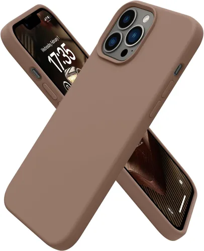 Miniatura 12 de RIZUS - Funda de silicona magnética para iPhone 13 Pro Max [compatible con MagSafe], funda delgada con forro de microfibra antiarañazos, a prueba