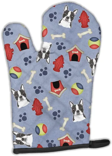 Miniatura 64 de Caroline's Treasures BB4020OVMT Dog House Collection Border Collie - Guante de horno grueso resistente al calor para sartenes calientes y horno