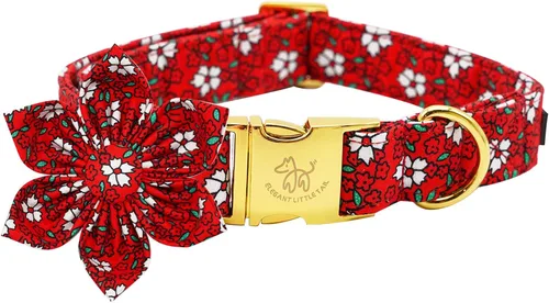 Miniatura 11 de Elegant little tail Collar de perro de San Patricio con flor, collares de perro con flores, trébol verde, regalo para mascotas, collares ajustables