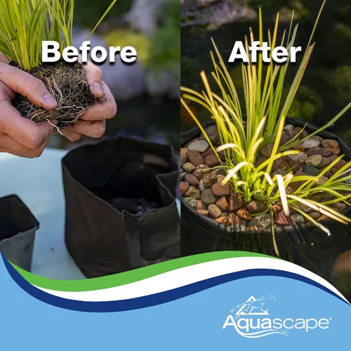 Miniatura 6 de Aquascape – Maceta para planta acuática con tela, 2 unidades, Negro