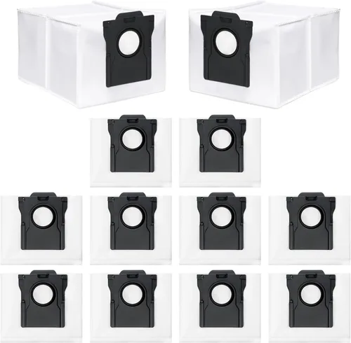 Miniatura 9 de Paquete de 14 bolsas de polvo compatibles con Dreame L10s Ultra, L10s Pro Ultra Heat, robot aspirador D10 Plus Gen 2 – Bolsas de polvo de carbón