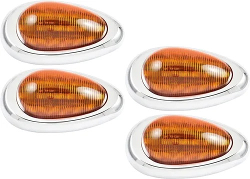 Miniatura 5 de Juego de par (Cantidad 2) de 6" de luces LED para cabina de dormir, color ámbar, para Freightliner Century/Columbia, montaje en superficie, 15 LED