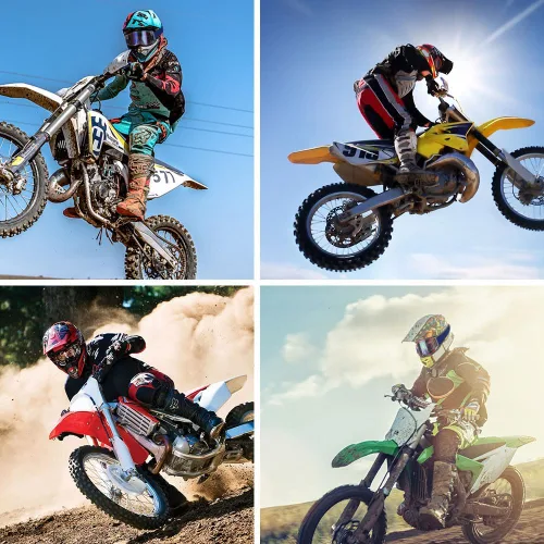 Miniatura 2 de Lentes de motocross y cuatrimoto - Lentes de carreras MX y MTB, lentes de protección para bicicleta, lentes de seguridad para adultos, jóvenes