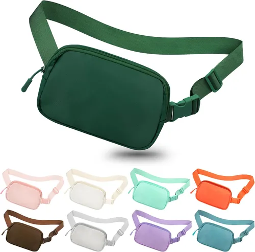 Miniatura 281 de Riñonera cruzada para mujeres y hombres, bolsa para cinturón para senderismo con correa ajustable, riñonera para correr, entrenamiento, deportes