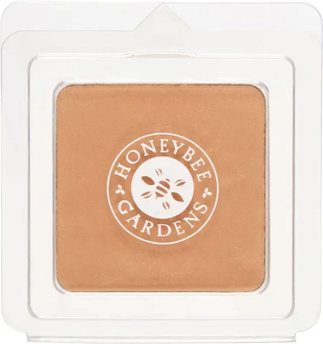 Honeybee Gardens Recambio de base de polvo mineral prensado, bronceado medio, cobertura de luz ajustable, base de polvo prensado mate, hecha sin