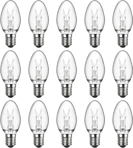 MEQIQTEK Bombillas de luz nocturna de 4 vatios, bombillas de repuesto para lámparas de sal y calentadores de cera con luz nocturna