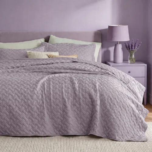Miniatura 29 de Bedsure Colchas de tamaño Queen: colchas ligeras tamaño Queen con patrón de tejido de canasta, ropa de cama suave, colcha de edredón gris claro