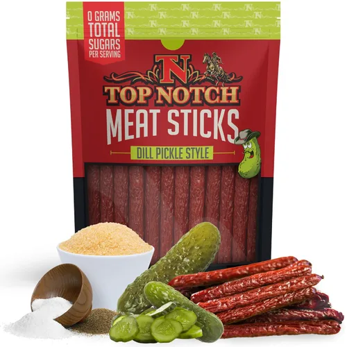 Palitos de carne de primera calidad – Bolsa de 10 onzas de palitos de carne seca – Snacks ricos en proteínas para niños y adultos – Barra sabrosa de