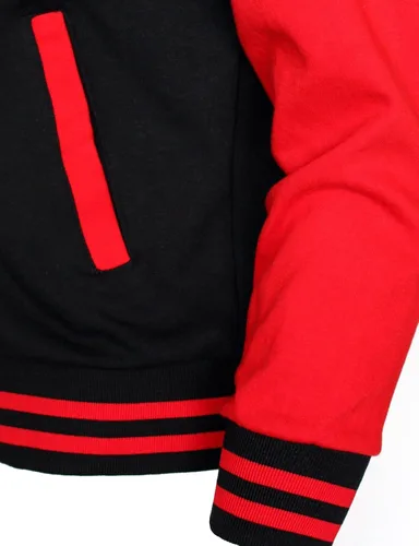 Miniatura 2 de BCPOLO Chaqueta de béisbol con capucha Varsity Cotton Letterman Jacket