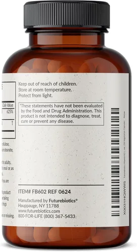 Miniatura 7 de Futurebiotics Vitamina K2 (MK7) con suplemento D3 - Fórmula sin OGM - 5000 UI de vitamina D3 y 90 microgramos de vitamina K2 MK-7, 250 cápsulas