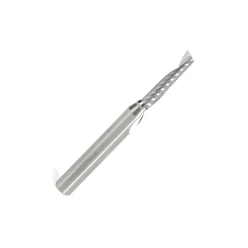 Miniatura 19 de Amana Tool - 51414 Carburo sólido CNC espiral 'O' sola flauta, corte de plástico 3/8 de diámetro x 1