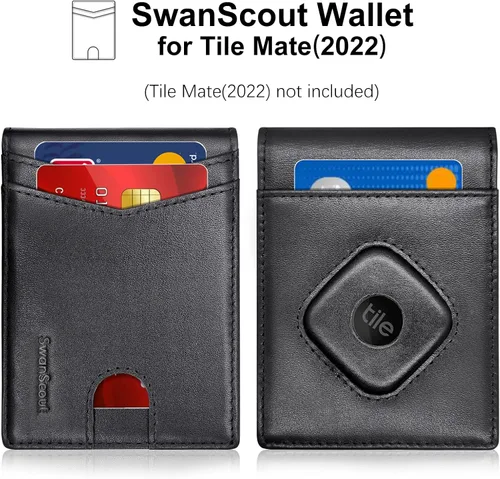 Miniatura 2 de Cartera para azulejos, Negro -, Bifold