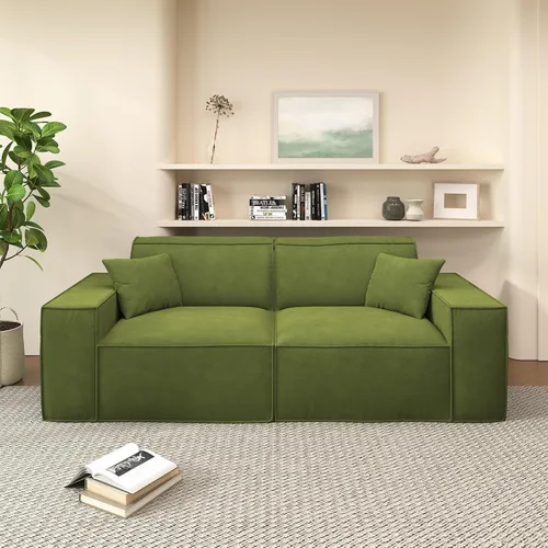 Miniatura 9 de Cloud - Sofá modular sin hueso, sofá seccional con asiento profundo, sofá en forma de L de 2 plazas para sala de estar, sofás de espuma