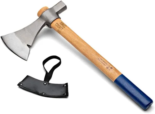 Kings County Tools Herramientas de camping | Pickaroon, hacha o hacha | Hoja forjada alemana | Ligero y fácil de transportar | Mango de nogal