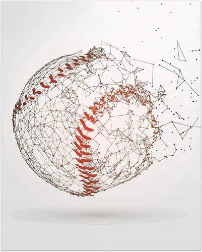 Miniatura 7 de Impresiones artísticas de pared de béisbol, juego de 4 pósteres de béisbol sin marco, decoración de habitación para hombres, niños y adolescentes