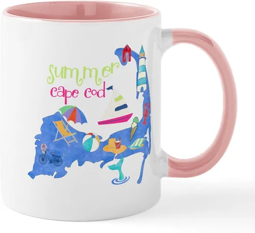 Miniatura 8 de CafePress Cute Cape Cod Map Mug 11 oz (325 ml) Ceramic Coffee Mug