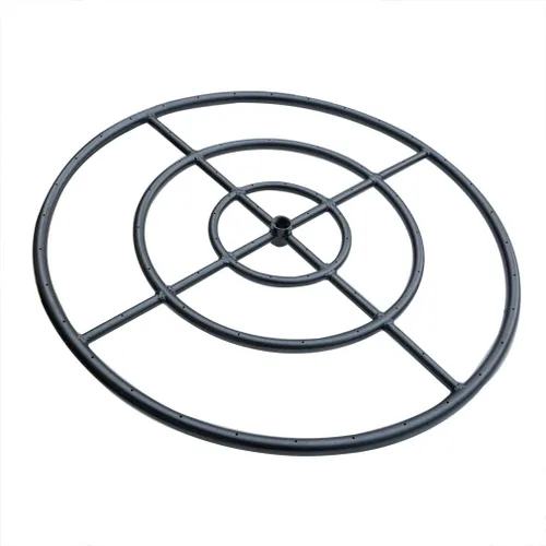 Miniatura 9 de Stanbroil Anillo redondo para quemador de fogata de 12 pulgadas para gas natural y propano, acero negro para chimenea interior y exterior, BTU