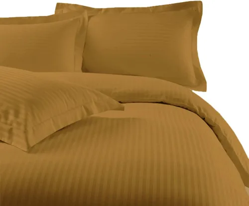 Miniatura 20 de sheetsnthings Juego de ropa de cama a rayas de 300 hilos, 100% algodón, 5 piezas, tamaño individual, extra largo, XL, color negro, 3 piezas y 2