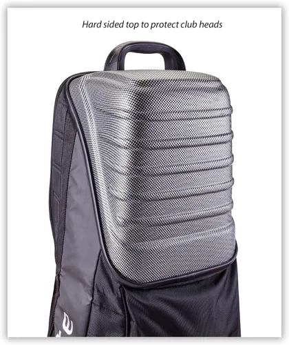 Miniatura 2 de Samsonite Bolsa de viaje de golf The Protector Hardside and Softisde con ruedas de tiburón, exterior impermeable, color negro