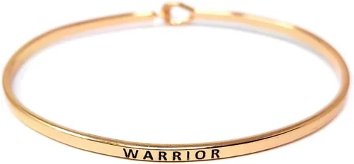 Miniatura 19 de By you - Brazalete con gancho, pulsera delgada grabada con un mensaje positivo e inspirador