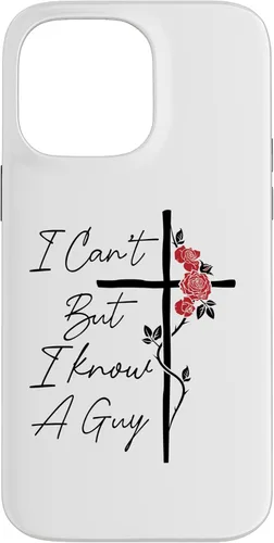 Miniatura 21 de I Can't But I Know A Guy Jesus Cross Flowers Case for iPhone 17