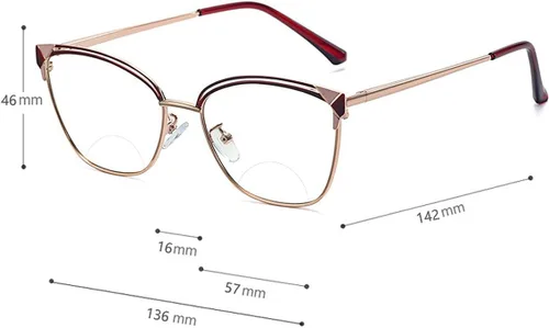 Miniatura 4 de laureles Gafas de sol de gato de transición, fotocromáticas, bifocales, de lectura, para presbicia, para mujer