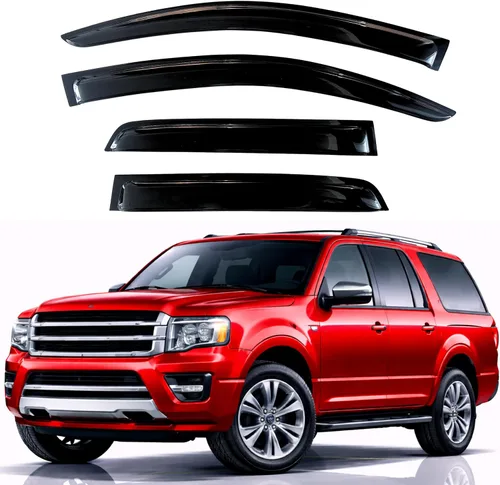 Miniatura 138 de KPY Visor de ventana compatible con Hyundai Tucson 2021-2025, 4 piezas de deflector de ventilación para ventana lateral, estilo Mugen, protector