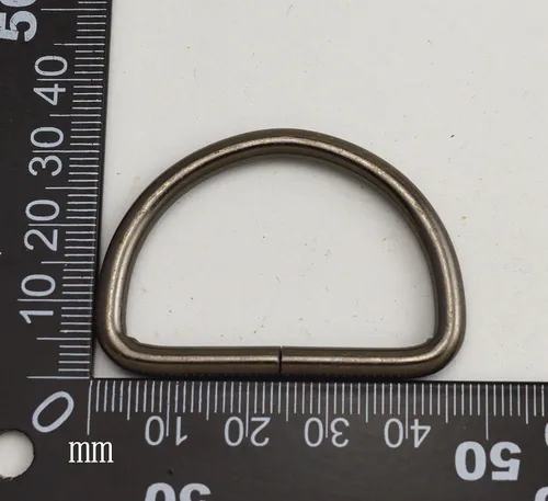 Miniatura 2 de Wuuycoky Gunmetal D Rings Buckles D-ring Non-welded For Webbing Straps 0.5"/ 0.6"/ 0.8"/ 1"/ 1.25"/ 1.5"/ 2" Optional 6 piezas de plomizo
