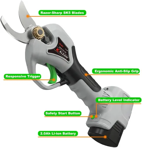 Miniatura 2 de Electric Pruning Shears 1inch Cutting Diameter, 16.8V Professional Cordless Battery Powered Tree Branch Pruner with 2000mAh Batteries for Branch