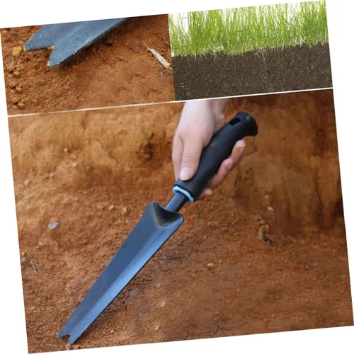 Miniatura 3 de Práctico extractor de desbrozadora, herramienta extractor de desbrozadora de acero, herramientas de deshierbe de mano bifurcada, herramienta