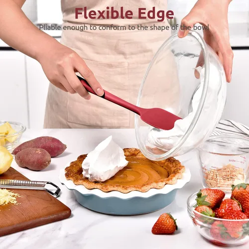 Miniatura 4 de Espátula de silicona resistente al calor: U-Taste, flexible de 600ºF, de 11.38 pulgadas, de silicona, para mezclar, remover, cocinar, raspar