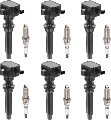 Miniatura 19 de BDFHYK Paquete de bobinas de encendido UF529 y bujías de iridio 4644 compatibles con Audi A3 A4 Allroad Quattro A5 Quattro Q5 TT Quattro Volkswagen