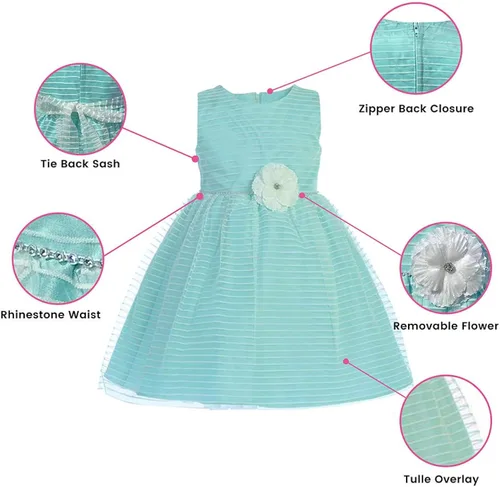 Miniatura 2 de Flor Vestidos de Pascua para Niñas, Vestidos para Niñas Elegantes