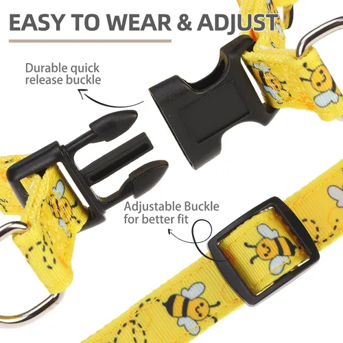 Miniatura 3 de Pupteck - Arnés para perros sin jalar, suave, ajustable, de nailon, talla básica, chaleco para cachorro, para caminar al aire libre con etiqueta