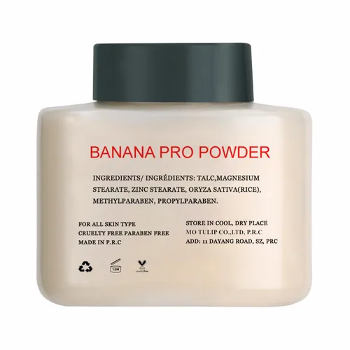 Miniatura 5 de MO TULIP Banana Pro - Polvo de hornear suelto, polvo facial de larga duración, fácil de maquillar para tonos de piel medianos (1.5 onzas)
