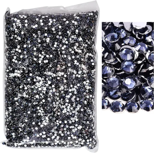 Miniatura 32 de 50000 piezas de diamantes de imitación con parte posterior plana, resina sin termoadhesión, gran cantidad al por mayor para manualidades, bricolaje